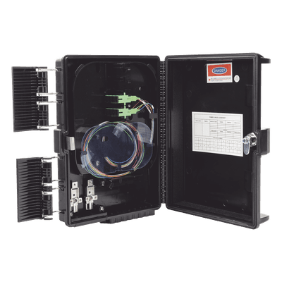 Cierre de Empalme para 24 fusiones de fibra óptica, Interior/Exterior, con 8 acopladores SC/APC y splitter 1x8 SC/APC Incluido, IP65