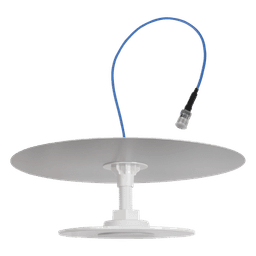 Antena Omnidireccional de Bajo Perfil Ultra Delgada con Reflector para Máxima Ganancia de 7dBi. Cubre bandas de celular 5G, 4G, 3G y WiFi de 608 a 2700 MHz.
