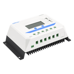 Controlador Solar de Carga PWM / 12/24/36/48 V Auto / 45 A / 96 V PV / Display LCD / USB 2.4 A / -25°C a 55°C