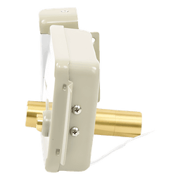Cerradura Eléctrica con Botón de Salida / Doble Cerrojo / 12 VCA 2.5 A / Pulsos de 2 Seg / Exterior Izquierda