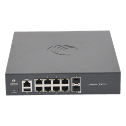Switch PoE cnMatrix Ex1010-P / 8 Puertos Gigabit PoE 802.3af/at + 2 SFP / Capa 2 / Gestión en la Nube Gratuito