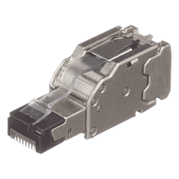 Plug RJ45 Blindado / Terminación en Campo / Cat6A Certificable / 22-26 AWG / -40°C a 85°C / Paquete 10 Piezas