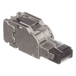 Plug RJ45 Blindado / Terminación en Campo / Cat6A Certificable / 22-26 AWG / -40°C a 85°C / Paquete 10 Piezas