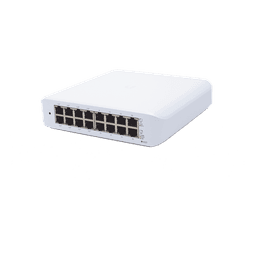 Switch administrable PoE / 16 puertos Gigabit / 8 puertos 802.3af/at / 45 W / 16 Gbps throughput / 7.5 x 7.3 x 1.7 pulgadas