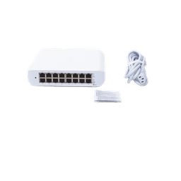 Switch administrable PoE / 16 puertos Gigabit / 8 puertos 802.3af/at / 45 W / 16 Gbps throughput / 7.5 x 7.3 x 1.7 pulgadas