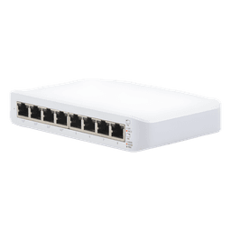 Switch Administrable PoE / 8 Puertos Gigabit / 4 Puertos PoE+ 802.3at / 52 W / 8 Gbps / Compacto