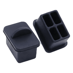 Protectores Anti-Polvo / Puerto SFP / Silicona / 25 Piezas / Negro
