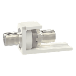Módulo Acoplador Coaxial Tipo F / Mini-Com / 75 Ohms / 3.0 GHz / 1.75' x 1.37' x 0.71'