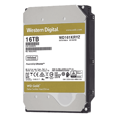 Disco Duro Enterprise / 16TB / SATA III 6Gb/s / 7200 RPM / HelioSeal / 2.5M horas MTBF / 6.5W