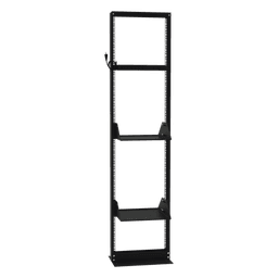 Rack 19" / 45 UR / 2 Charolas / PDU 8 Tomas / Doble Perforación / Estructura Reforzada