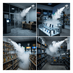 Generador de Niebla / 1 Disparo /  Cubre 150m³ en 10 segundos / Activado por Contacto Seco