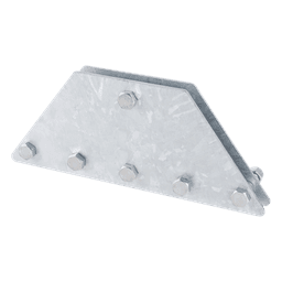Placas Igualadoras de Retenida / 6 Retenidas / Acero Galvanizado por Inmersión / Kit con Tornillería y Separadores