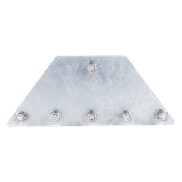 Placas Igualadoras de Retenida / 6 Retenidas / Acero Galvanizado por Inmersión / Kit con Tornillería y Separadores
