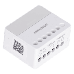Relevador Inalámbrico / 1 Entrada Alarma 24 h / 1 Salida 0-36 Vcc 5 A / 433 MHz Bidireccional / AES-128 / LED de Estado