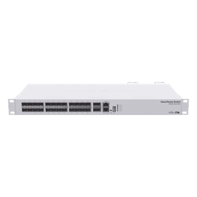 Cloud Router Switch / Dual OS / 24x 10G SFP+ / 2x 40G QSFP+ / 640 Gbps / 252 Mpps / Redundante