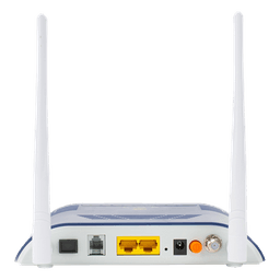 ONU Dual GPON/EPON / Wi-Fi 2.4 GHz 300 Mbps / 1 Puerto LAN Gigabit / 1 Puerto LAN Fast Ethernet / 1 Puerto FXS / 1 Puerto CATV / 2 Antenas 5 dBi