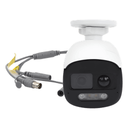 Cámara Bala TURBOHD / 2 Megapixel Full HD / Color 24/7 / Luz Blanca 40 m (131.2 ft) / WDR 130 dB / Sensor PIR 110° / Sirena 93.5 dB / Estrobo Rojo-Azul / IP67