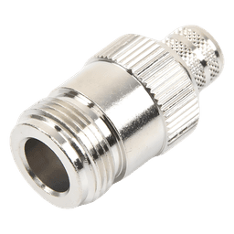 Conector RF Coaxial / N Hembra Inverso / Anillo Plegable / Cables RG-8/U, 9913, LMR-400 / Grupo I / Níquel-Oro-Teflón