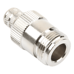 Conector RF Coaxial / N Hembra Inverso / Anillo Plegable / Cables RG-8/U, 9913, LMR-400 / Grupo I / Níquel-Oro-Teflón
