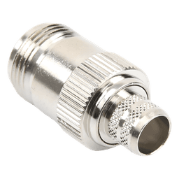 Conector RF Coaxial / N Hembra Inverso / Anillo Plegable / Cables RG-8/U, 9913, LMR-400 / Grupo I / Níquel-Oro-Teflón