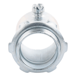 Conector 1" (25mm) pared delgada con tornillo tipo americano galvanizado etiqueta verde