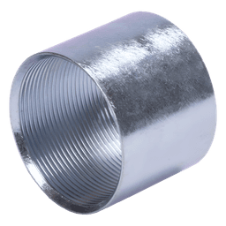 Cople 3/4" (19mm) con rosca galvanizado etiqueta amarilla