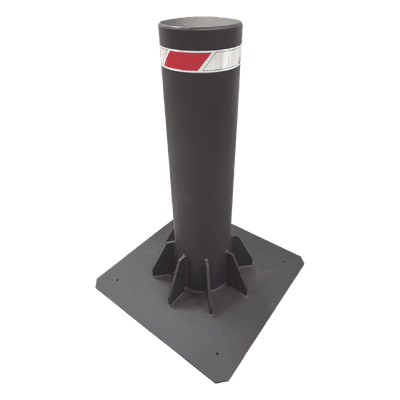 Bolardo Fijo de Alta Seguridad / 220 mm Diámetro / 750 mm Altura / 12 mm Espesor Pared / Acero al Carbón / 2.46 ft Altura / 0.72 ft Diámetro