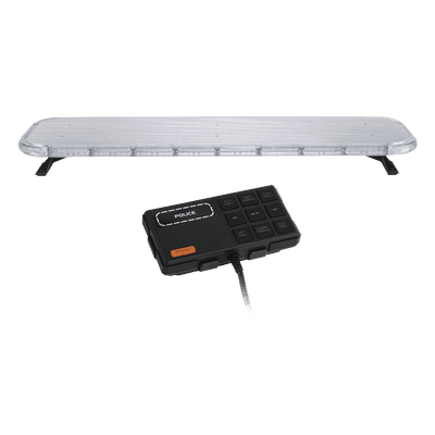 Barra de luces LED de 46" Rojo/Azul/Ambar , De 132 LEDs, Controlador Incluido, Ideal para Equipar Unidades de Seguridad Publica