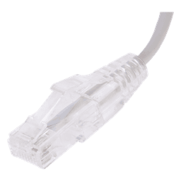 Cable de Parcheo Slim UTP Cat6 / 20 cm (0.66 ft) / 28 AWG / Conectores RJ45 Chapados en Oro / Gris
