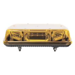 Mini Barra de Señalización / 18 LEDs Ámbar / Hyperlux / 25 Patrones de Destello / 12 VCC / -40°C a 55°C (-40°F a 131°F)