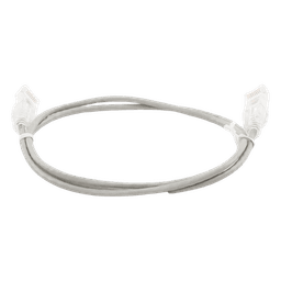 Cable de Parcheo Slim UTP Cat6 - 1 Metro (3.28 Pies), Gris, Diámetro Reducido (28 AWG)