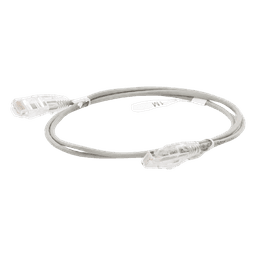 Cable de Parcheo Slim UTP Cat6 - 1 Metro (3.28 Pies), Gris, Diámetro Reducido (28 AWG)