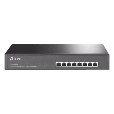 Switch PoE+ / 8 Puertos Gigabit / 126W Total / 30W por Puerto / Escritorio o Rack