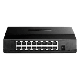 Switch de escritorio / 16 puertos RJ45 / 10/100 Mbps / Sin ventilador / 7.9 x 5.6 x 1.6 in