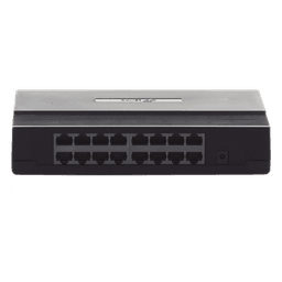 Switch de escritorio / 16 puertos RJ45 / 10/100 Mbps / Sin ventilador / 7.9 x 5.6 x 1.6 in