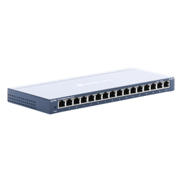 Switch / 16 Puertos Gigabit / 10/100/1000 Mbps / Fanless / Escritorio o Pared