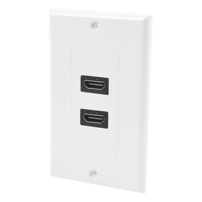 Placa de Pared de 2 Puertos HDMI Hembra a Hembra