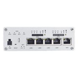 Router Industrial Dual LTE Cat 6 / 600 Mbps / 5 Puertos Gigabit / WiFi 5 Doble Banda / Doble SIM / GNSS / PoE / -40°F a 167°F