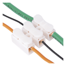 Conector Push / 3 Contactos / 250V 10A / -40°C a 100°C / Cables 0.5 a 3.5 mm² / Material Antiflama