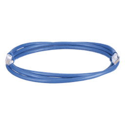 Cable de Parcheo UTP, Cat6A, 24 AWG, CM, Color Azul, 6.1 Metros (20 Pies)