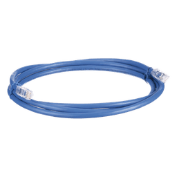 Cable de Parcheo UTP, Cat6A, 24 AWG, CM, Color Azul, 6.1 Metros (20 Pies)