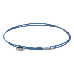 Patch Cord Cat6A, Diametro Reducido 28 AWG, Blindado S/FTP, CM/LS0H, 1 Metro (3.28 Pies), Color Azul