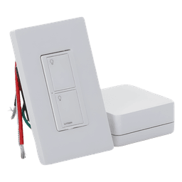 Kit de inicio Caseta Wireless con hub Smart Bridge, interruptor on/off inteligente de 5 A con neutro y placa Claro, control por app y asistentes de voz