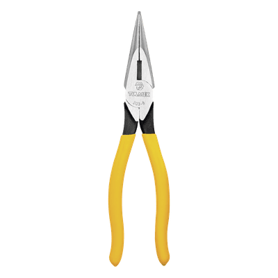 Pinza de Punta Cónica con Corte / 8 Pulgadas / Trabajo Pesado / Mordazas Estriadas / Mangos PVC