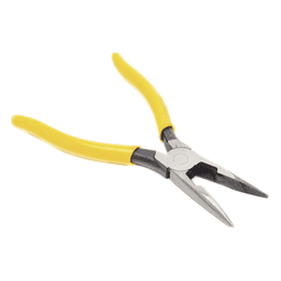 Pinza de Punta Cónica con Corte / 8 Pulgadas / Trabajo Pesado / Mordazas Estriadas / Mangos PVC