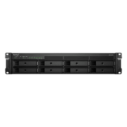 Servidor de Almacenamiento en Red Synology RackStation RS1221RP+ | 8 Bahías | Expandible a 12 Bahías | CPU AMD Ryzen V1500B | 4 GB DDR4 ECC | RAID Soportado | 10/25GbE | Virtualización Certificada | Protección de Datos Integral