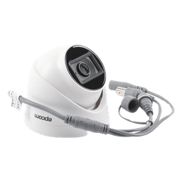 Cámara Domo TURBOHD / 2 Megapixel / Gran Angular 106.4° / IR 20 m (65.6 ft) / Audio por Coaxitron / Interior / 4 Tecnologías
