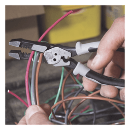 Pinza Híbrida / 3 en 1 Cortar-Pelar-Ponchar / 8" (20.3 cm) / Cable Sólido 10-14 AWG / Cable Trenzado 12-16 AWG / Pernos 6-32 y 8-32