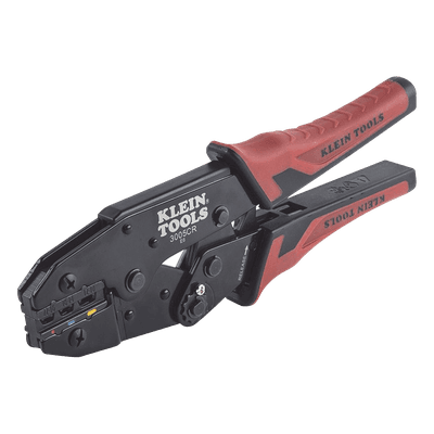 Pinza Ponchadora para Terminales con Aislamiento en Cable de Cobre Sólido y Trenzado de 10-22 AWG.