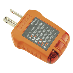 Probador de Tomacorrientes Estándar, con Secuencia de Luces para Indicar un Cableado Correcto/Incorrecto.